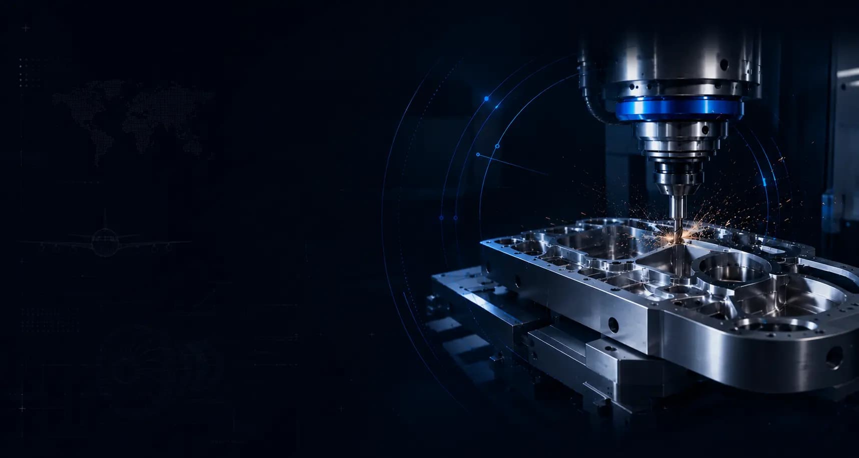 Advanced aerospace propulsion turbine and precision-machined jet components