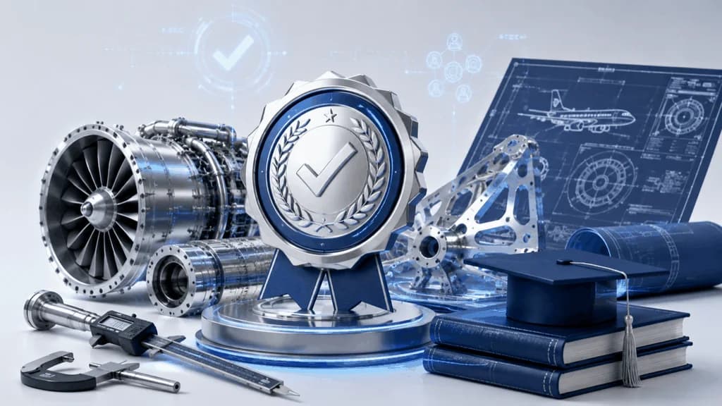 AS9100D and ISO certified aerospace manufacturing standards